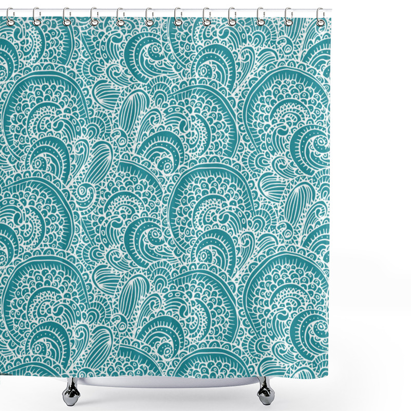 Personality  Ethnic Tribal Abstract Seamless Background Shower Curtains