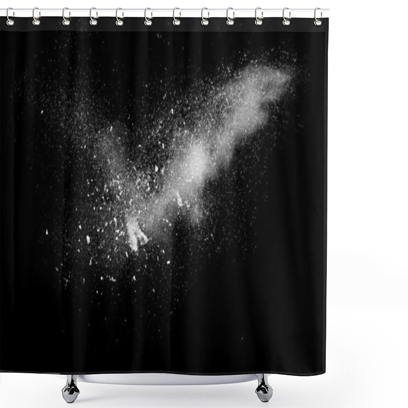 Personality  White Powder Explosion Cloud Shower Curtains