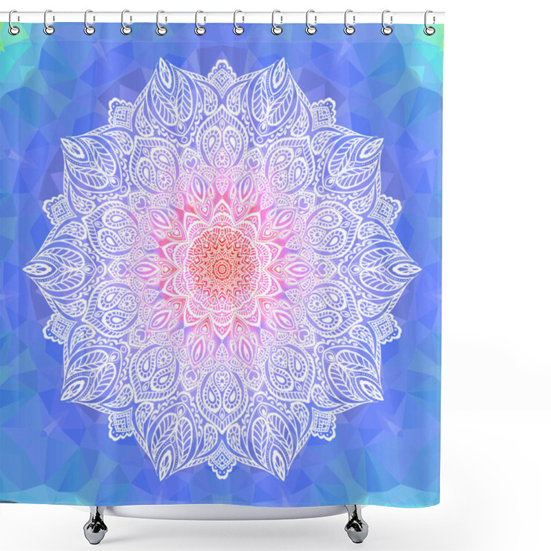 Personality  Beautiful Mandala Element. Shower Curtains