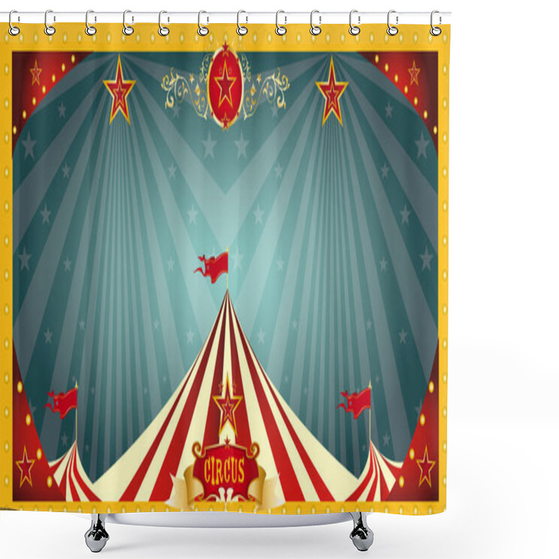 Personality  Fun Circus Banner Shower Curtains