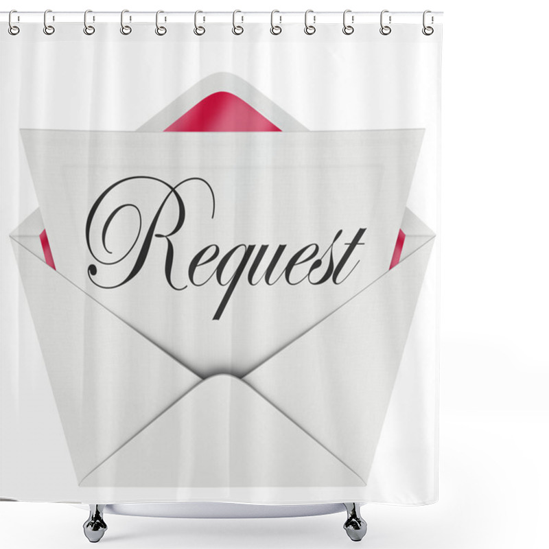 Personality  Request Envelope Shower Curtains