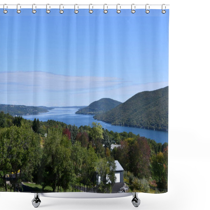 Personality  Scenic Overlook At Carolabarb Park County Road 12 In South Bristol, New York Shower Curtains