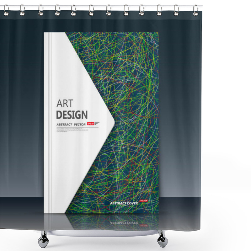 Personality  Abstract Composition. Patch Curve Lines Font Texture. White Triangle Section Trademark Construction. A4 Brochure Title Sheet. Creative Figure Logo Icon. Commercial Offer Banner Form. Ad Flyer Fiber Shower Curtains