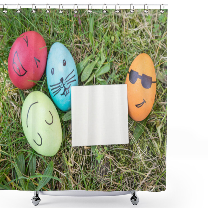 Personality  Funny Easter Eggs  Shower Curtains