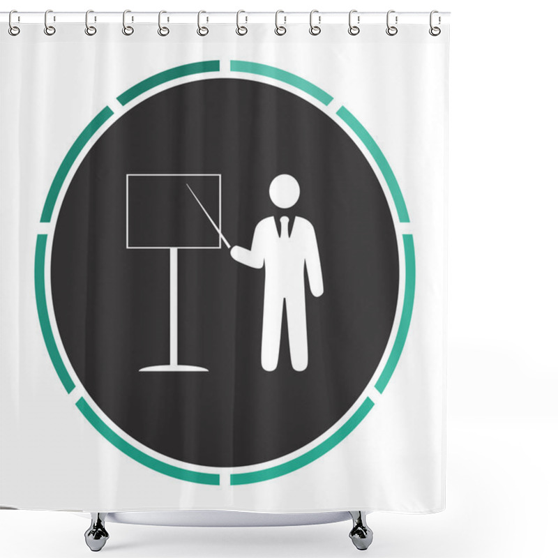 Personality  Training Computer Symbol Shower Curtains