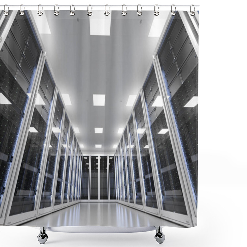 Personality  Server Room Or Server Computers Shower Curtains