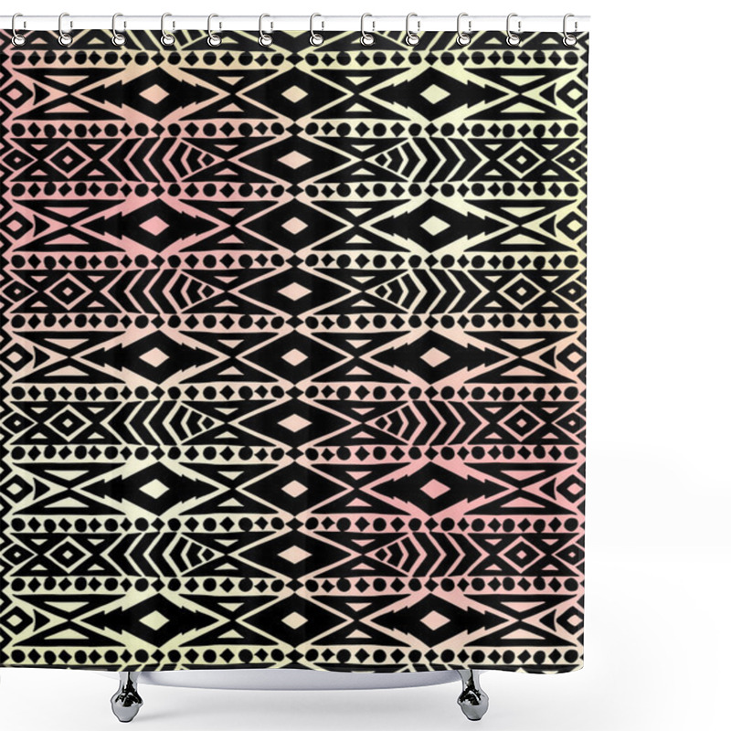 Personality  Aztec Tribal Pattern Shower Curtains