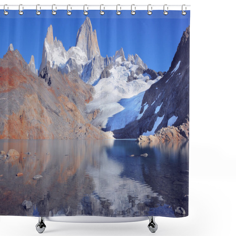 Personality  Amazing Sunrise By Fitz Roy Mountain. Shower Curtains