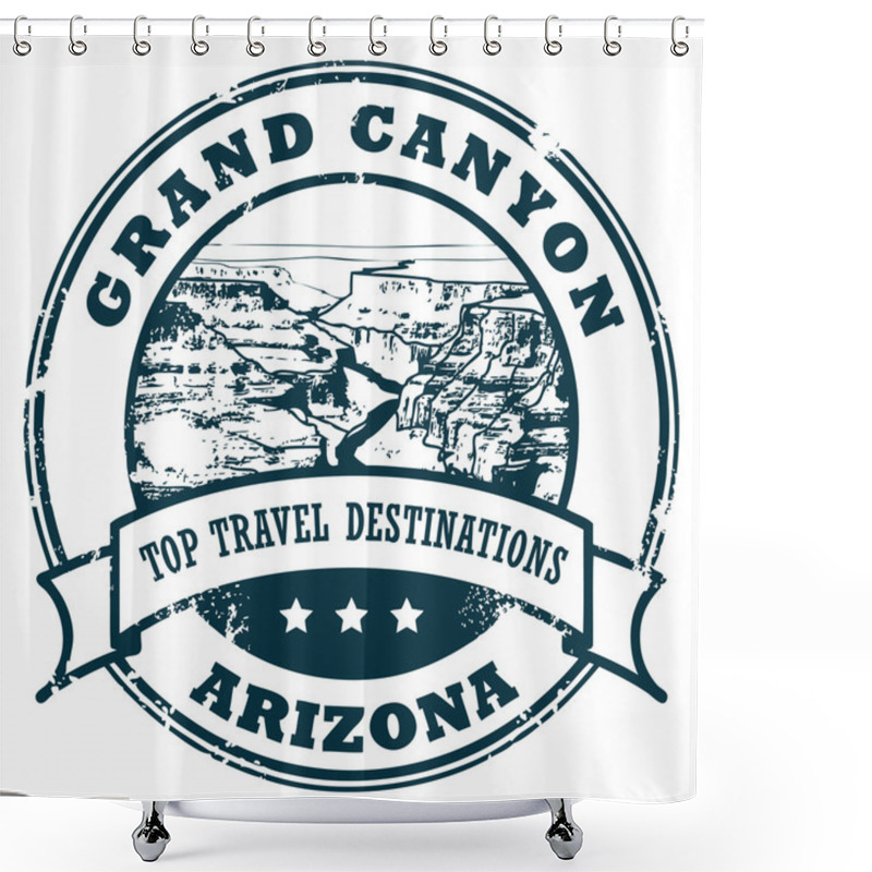 Personality  Grand Canyon Stamp Shower Curtains