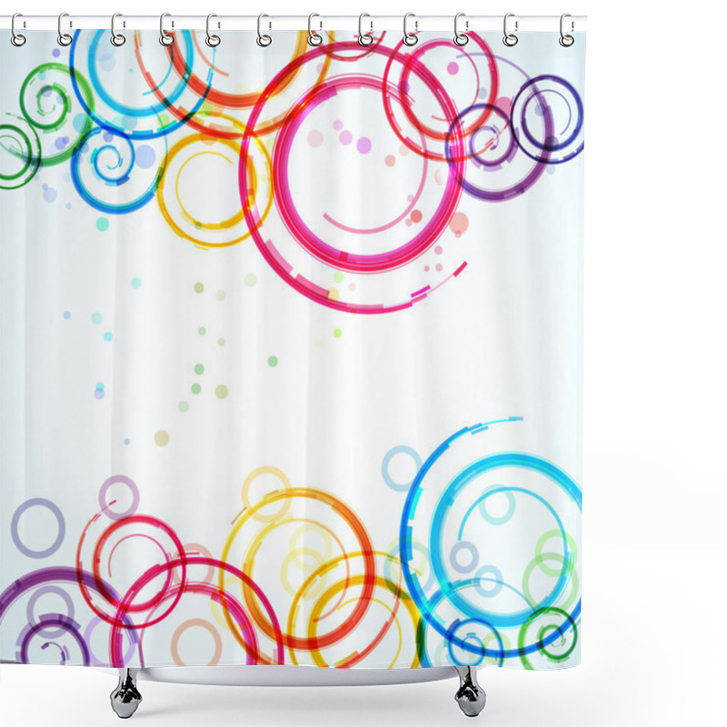 Personality  Spirals Background Shower Curtains