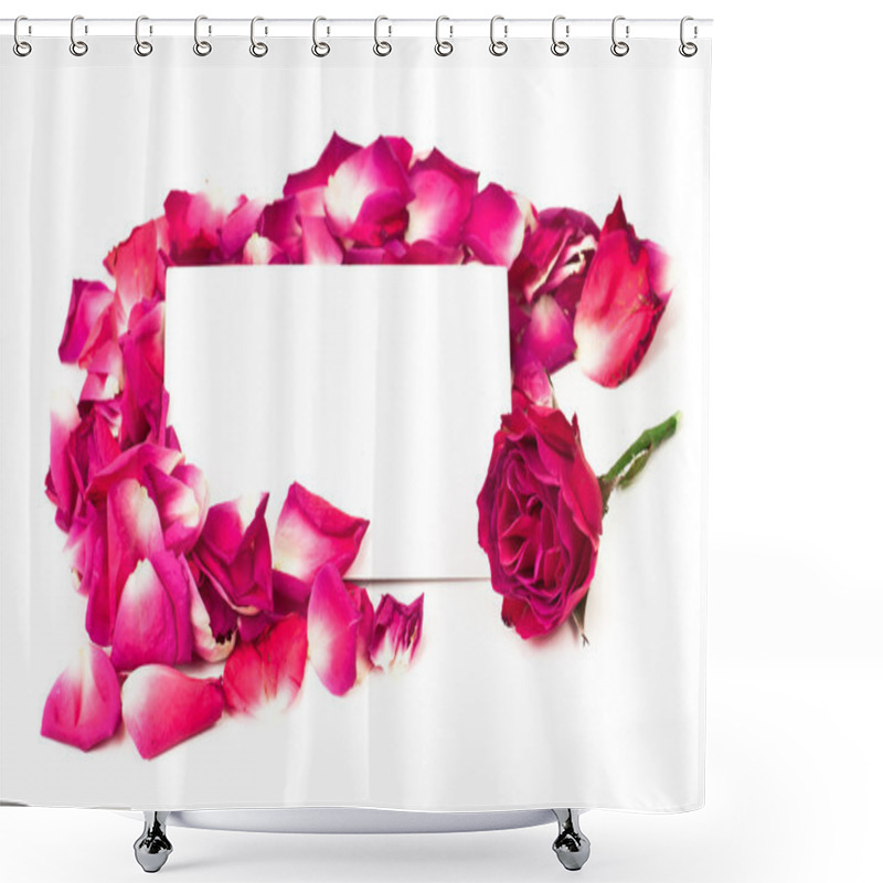 Personality  Dried Rose Background Shower Curtains