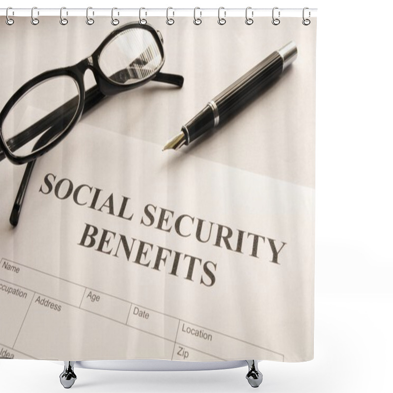 Personality  Social Security Benefits Shower Curtains