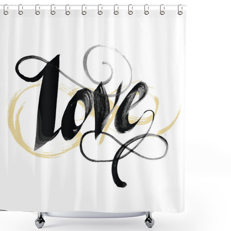 Personality  Greeting Card Valentines Day. Shower Curtains