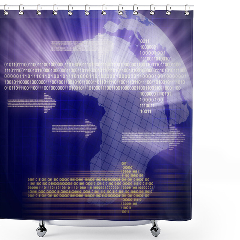 Personality  Information Technology Shower Curtains