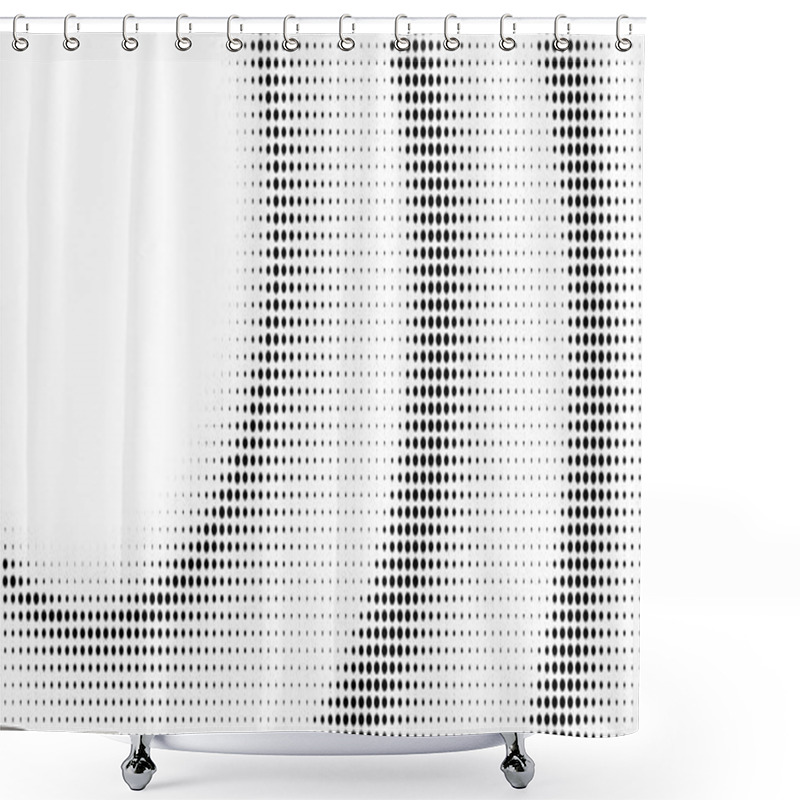 Personality  Abstract Halftone Texture With Dots. Shower Curtains