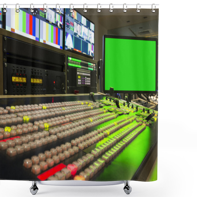 Personality  Broadcast Tv Studio Production - Vision Switcher, Broadcast Vide Shower Curtains