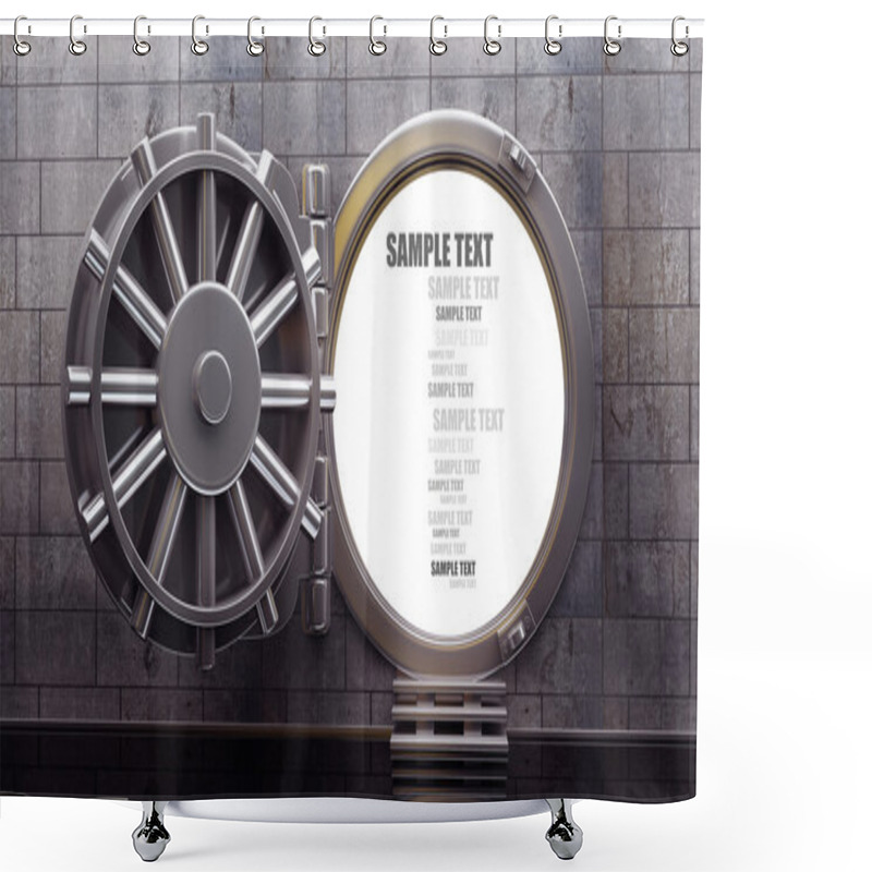 Personality  Big Safe Door. Shower Curtains