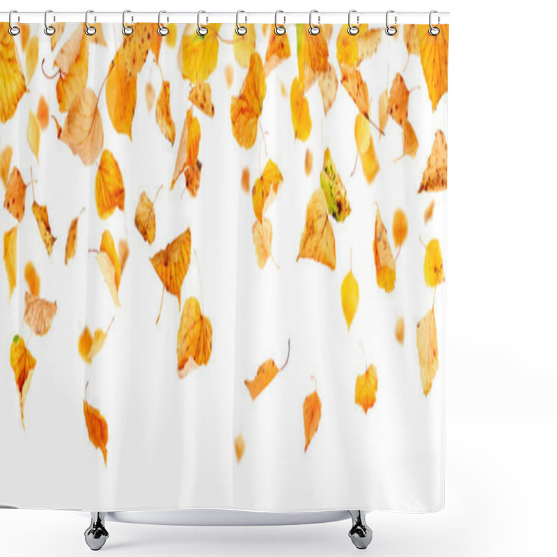 Personality  Panoramic Autumn Leaves Shower Curtains