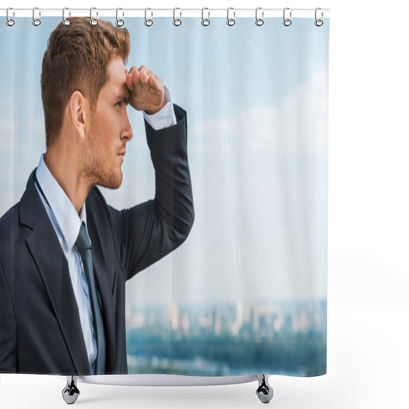 Personality  Looking For New Opportunities Shower Curtains