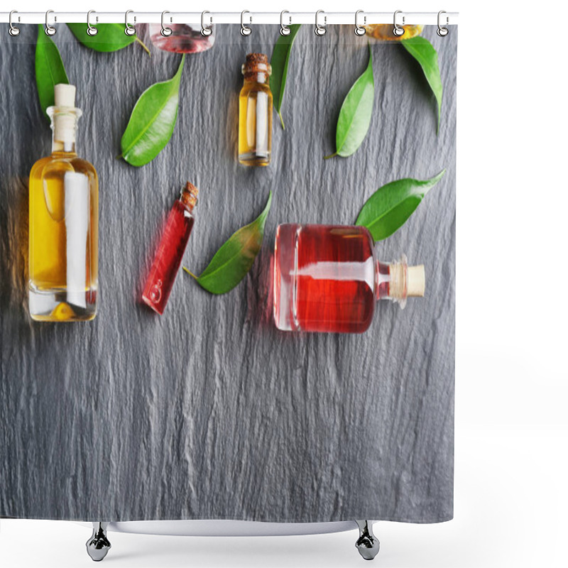 Personality  Aroma Oil Bottles Shower Curtains