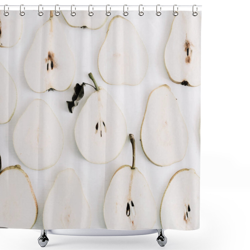 Personality  Pear Slices Pattern Shower Curtains