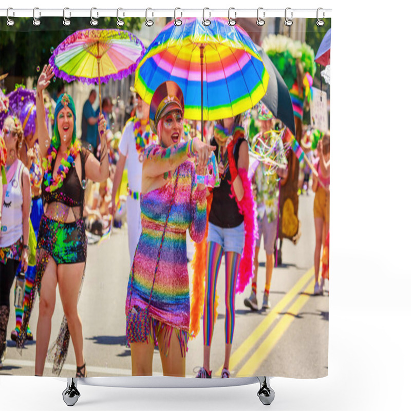 Personality  Portland Pride Parade 2019 Shower Curtains