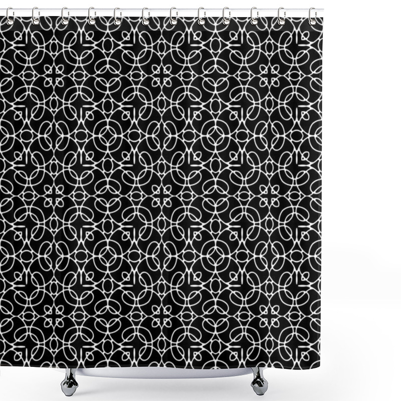 Personality  Lace Pattern Shower Curtains