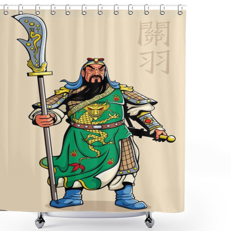 Personality  Chinese Warrior Shower Curtains