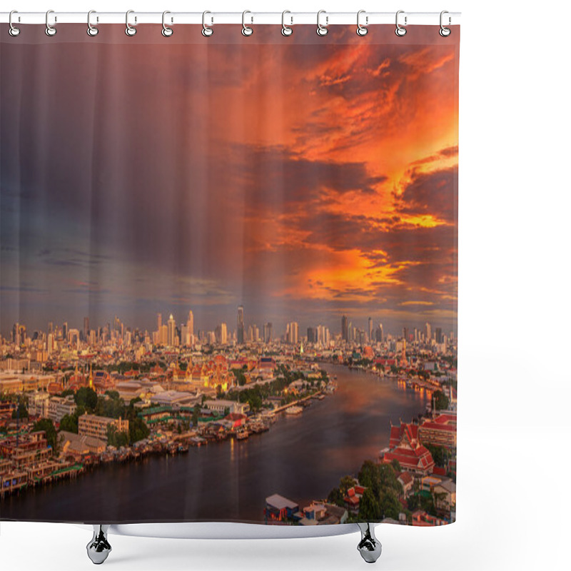 Personality  Grand Palace And Wat Arun In Bangkok, Thailand Shower Curtains