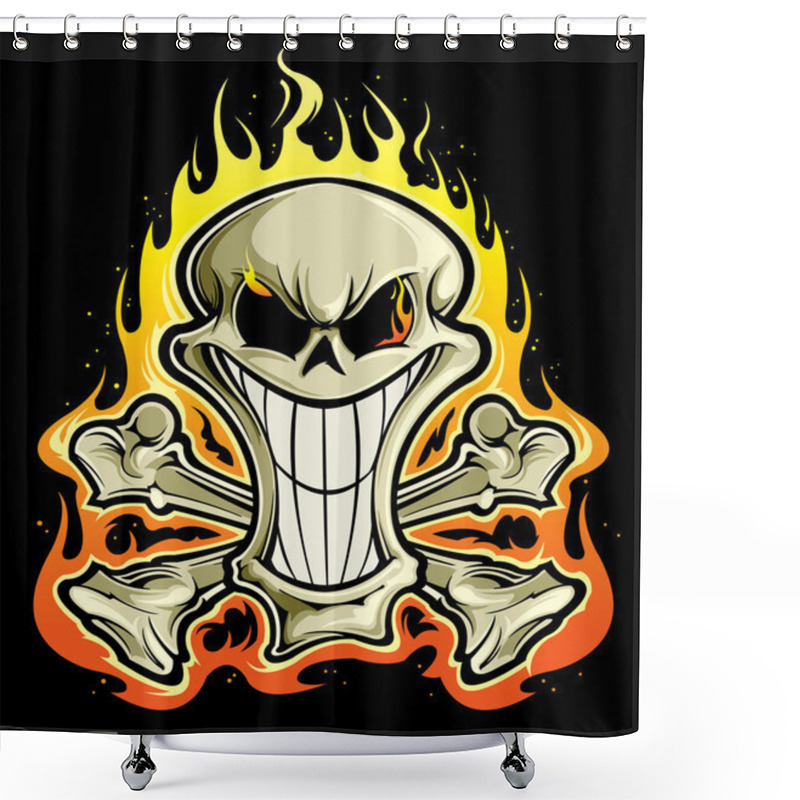 Personality  Skull And Crossbones Shower Curtains