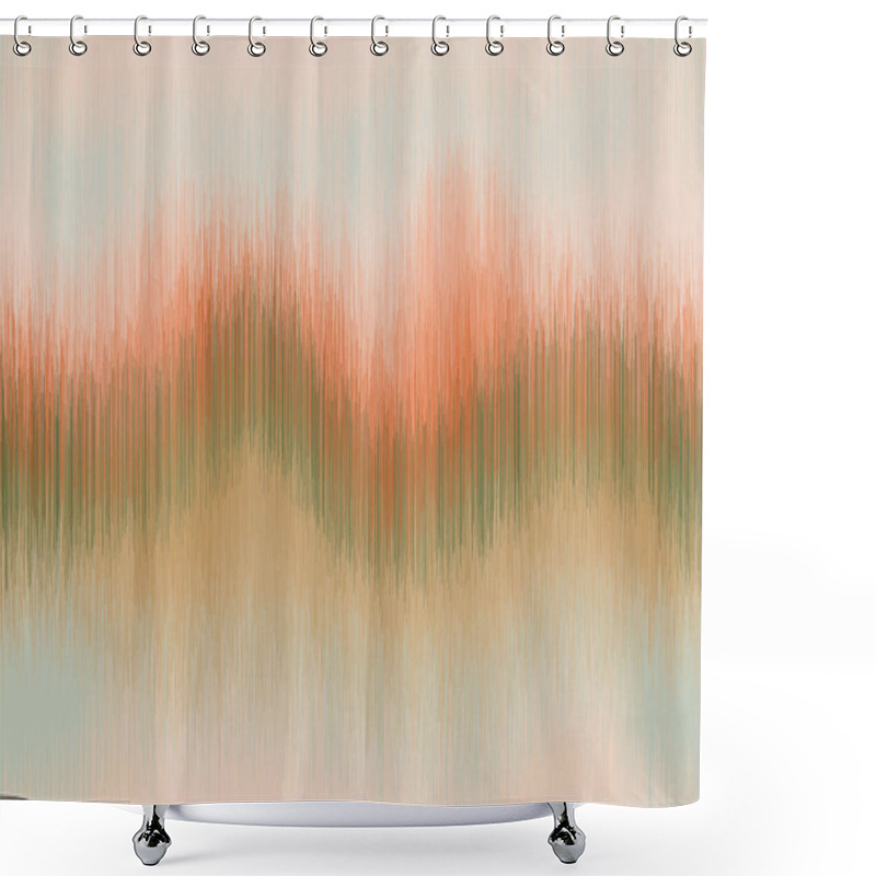 Personality  Soft Blurry Ikat Gradient Ombre Seamless Pattern Shower Curtains