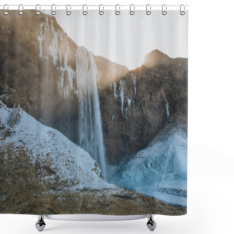 Personality  Seljalandsfoss Waterfall Shower Curtains