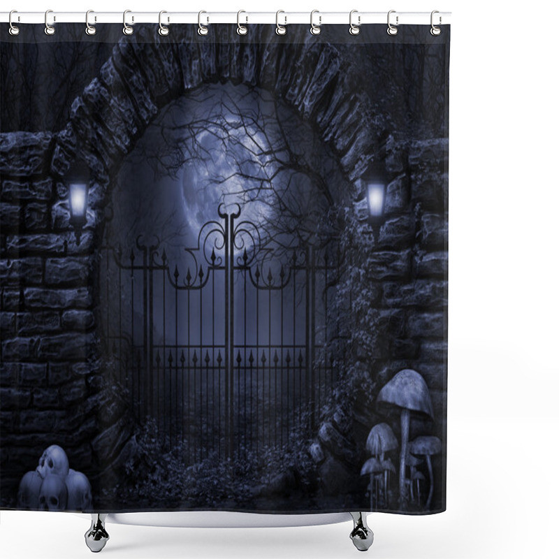 Personality  Moonlit Night Shower Curtains