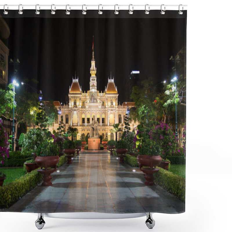 Personality  Scenic View Of The Ho Chi Minh City Hall In Saigon Shower Curtains