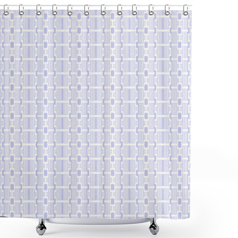 Personality  Geometrical With Abstract Texture Pattern In High Definition Texture Isolated On White Canvas With Trending Colors Shower Curtains