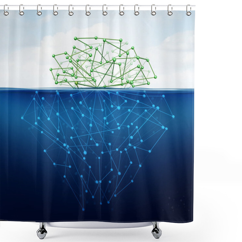 Personality  Deep Web Shower Curtains