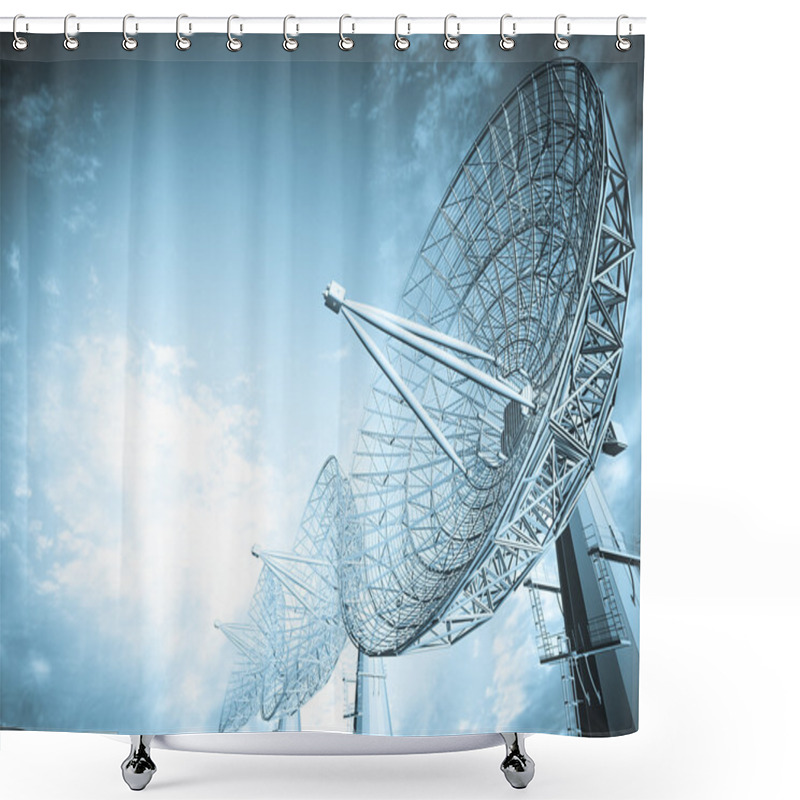 Personality  Satellite Dish Shower Curtains