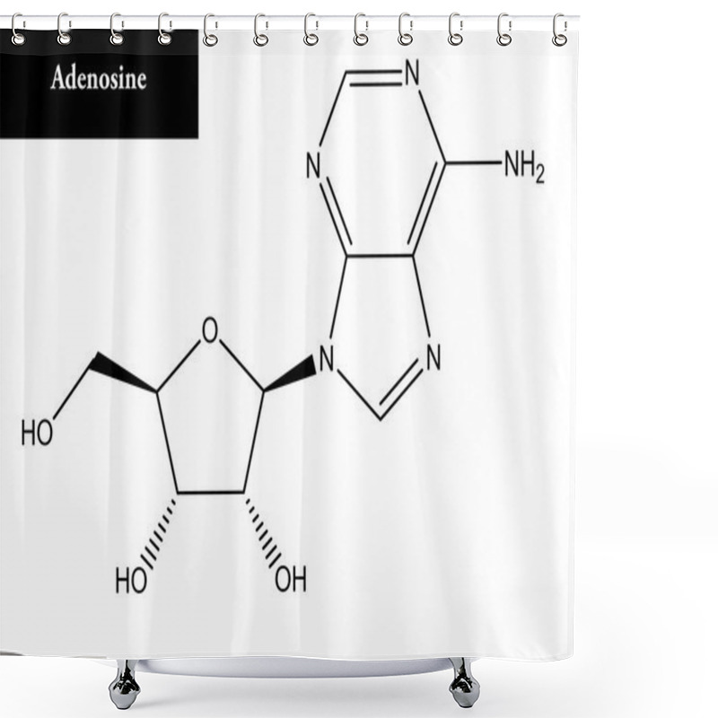 Personality  Molecular Structure Of Adenosine Shower Curtains