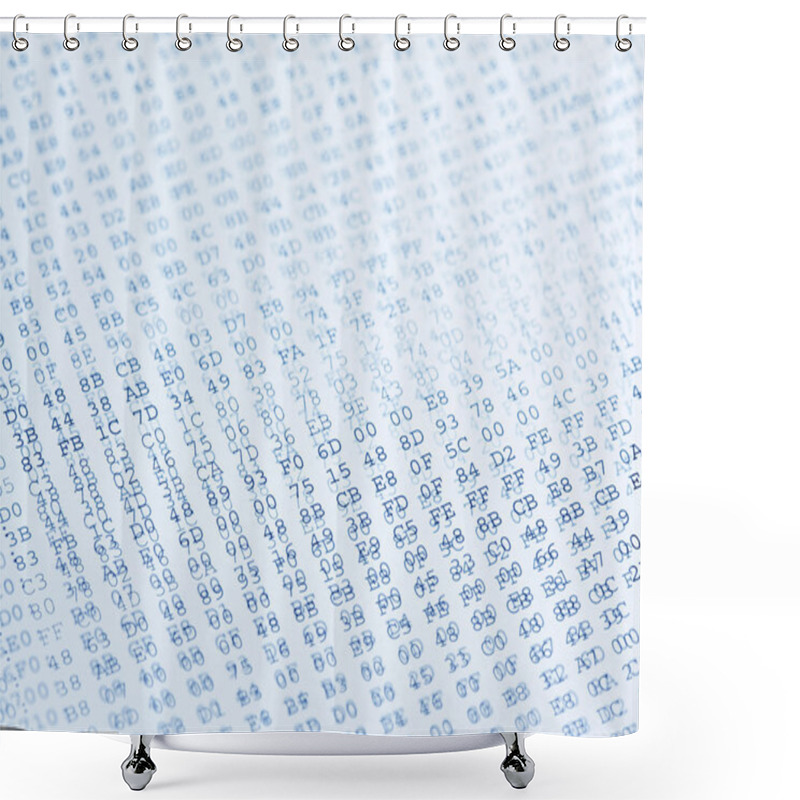 Personality  Codes Background Shower Curtains