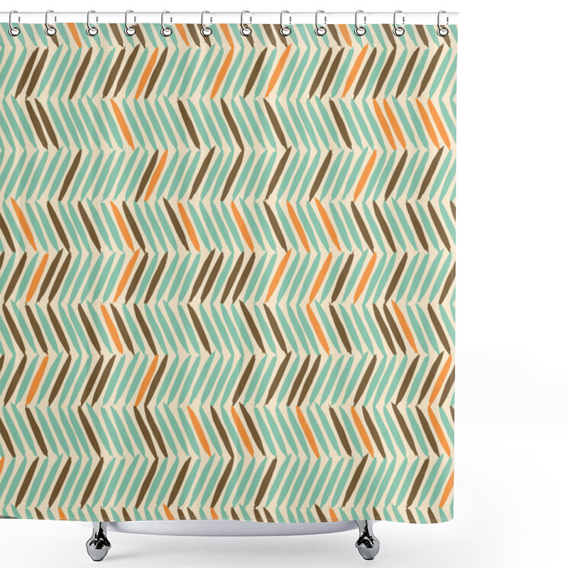 Personality  Seamless Chevron Background Shower Curtains