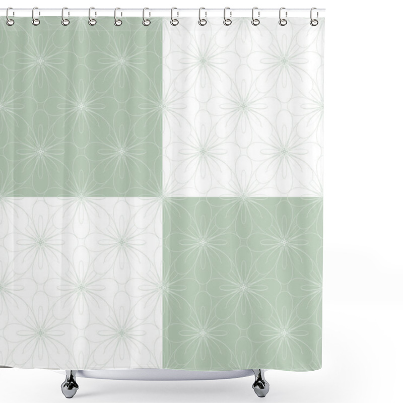 Personality  Seamless Geometric Ornament Vector Illustration Shower Curtains