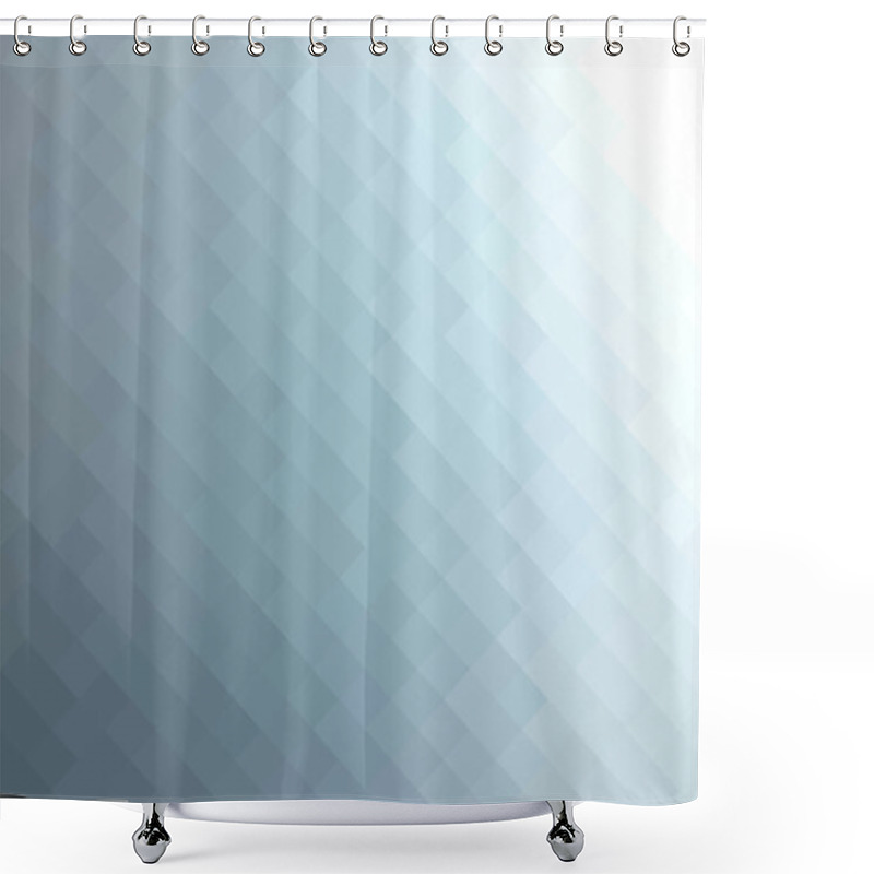 Personality  Blue Abstract Geometric Background Shower Curtains