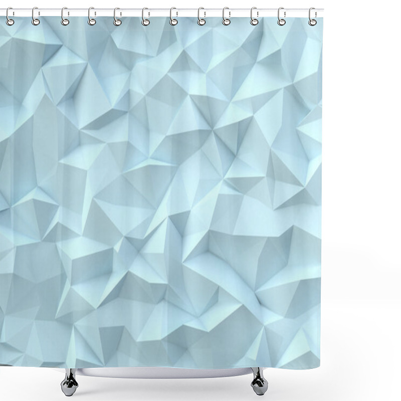 Personality  Abstract Triangles Background Shower Curtains