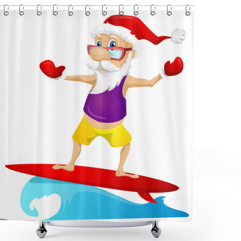 Personality  Santa Claus Shower Curtains