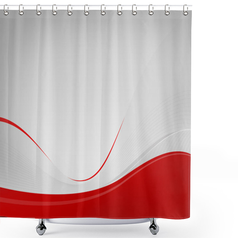 Personality  Light Gray Background Dizzy-WHF, Red Textarea Shower Curtains