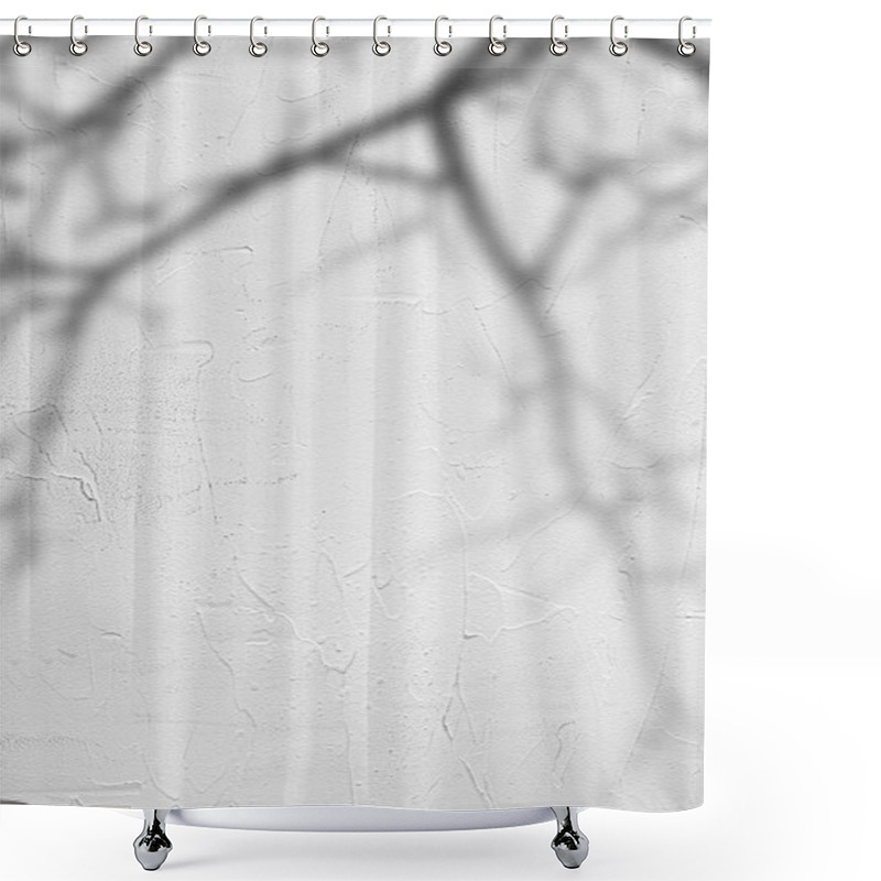 Personality  Gray Concrete Wall With Shadow Texture Shower Curtains