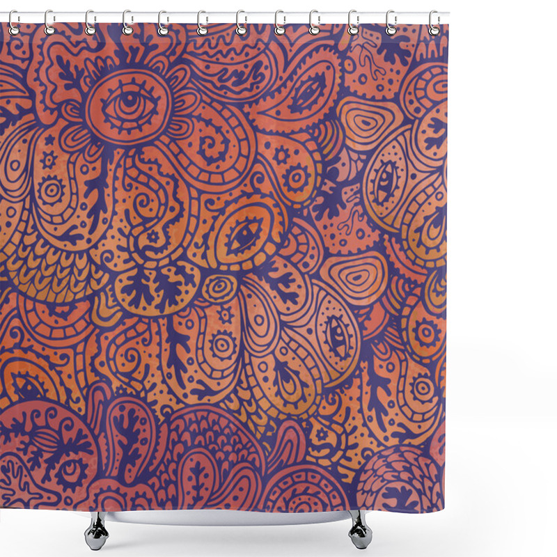 Personality  Quaint Seamless Pattern Shower Curtains