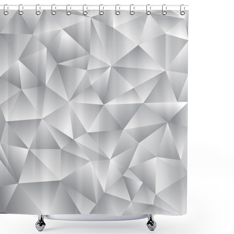 Personality  Abstract Linear Grid. Graphical  Background. Monochrome Texture, Shower Curtains