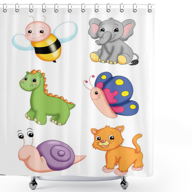 Personality  Various Animals, 4 Shower Curtains