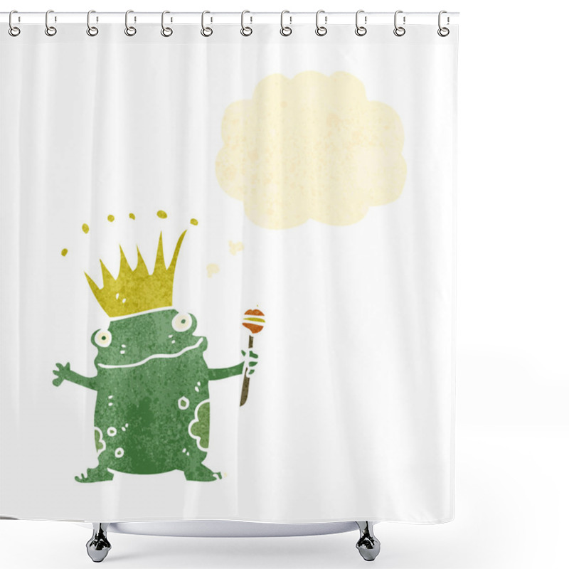 Personality  Retro Cartoon Frog Prince Shower Curtains